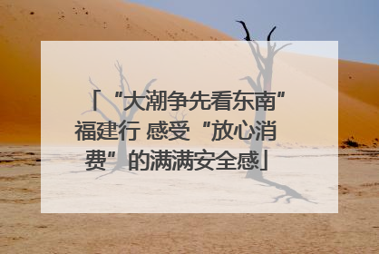 “大潮争先看东南”福建行 感受“放心消费”的满满安全感